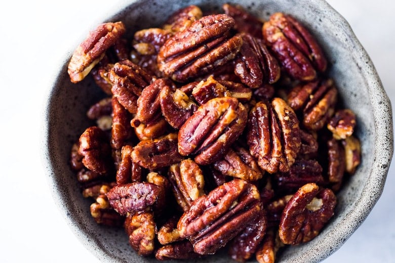 Maple Candied Pecans